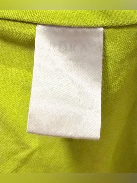 ROKA Elite Triangle Back One Piece Swimsuit Shatter Acid Lime Size Large - Picture 6 of 6